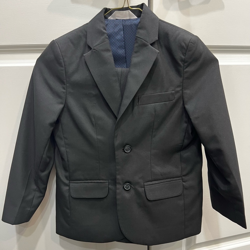 Kids Black Suit and Pant with Gray Top